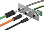 M12 кабельная сборка DEGSON, блочный разъем и кабельный разъем