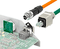 Соединители для передачи данных. Соединители, встраиваемые соединители и кабели для полевых шин и сетей: D-SUB, RJ45, M8, M12, 7/8“, SCRJ и USB. (PLUSCON data) Phoenix Contact